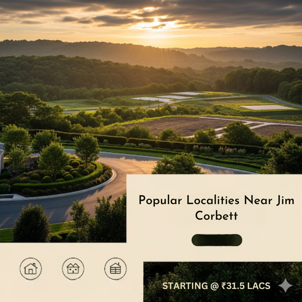 124
Words
Mode:
“Views of luxury residential plots near Jim Corbett with modern gated community roads, greenery and text featuring popular localities near Jim Corbett with starting price of ₹31.5 Lacs”