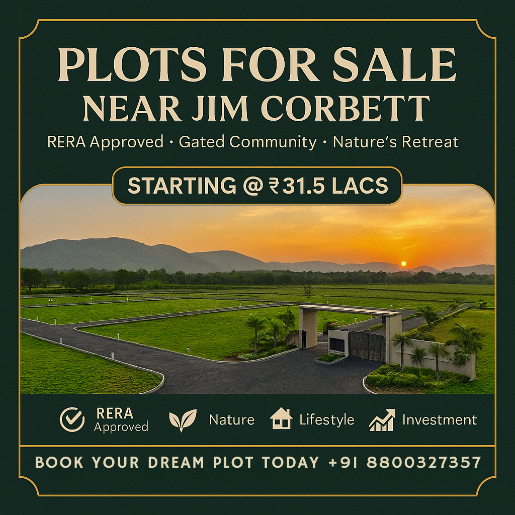 “RERA approved luxury plot for sale near Jim Corbett with gated Community Project Where You Can Buy Plots at Best Price Under Your Budget – Nature’s Retreat.”